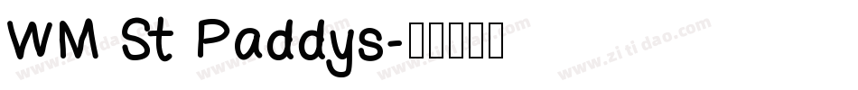 WM St Paddys字体转换